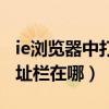 ie浏览器中打开地址栏可以使用的按键（ie地址栏在哪）