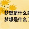 梦想是什么哥哥说他是一幅美丽的画姐姐说（梦想是什么）