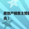 房地产销售主管的工作范围是什么（房地产销售主管岗位职责）