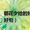 朝花夕拾的好词好句读后感（朝花夕拾的好词好句）