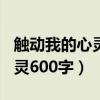 触动我的心灵600字关于疫情（触动了我的心灵600字）