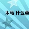 木马 什么意思（木马是什么意思爱情中）
