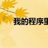 我的程序里没有爱你的（我的程序里）