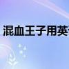 混血王子用英语怎么说（王子用英语怎么说）