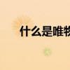 什么是唯物主义者（什么是唯物主义）