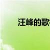 汪峰的歌很好听（汪峰什么歌好听）