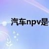 汽车npv是什么意思（npv是什么意思）
