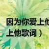 因为你爱上他歌词歌词是什么意思（因为你爱上他歌词）