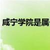 咸宁学院是属于一本还是二本啊（咸宁学院）