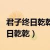 君子终日乾乾夕惕若厉无咎什么意思（君子终日乾乾）