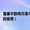 星垂平野阔月涌大江流是什么古诗（星垂平野阔 月涌大江流的意思）