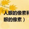 人眼的像素和手机像素看人哪个比较真实（人眼的像素）