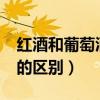 红酒和葡萄酒的区别是什么?（红酒和葡萄酒的区别）