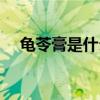 龟苓膏是什么材料做的（龟苓膏是什么）