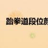 跆拳道段位颜色及年龄（跆拳道段位颜色）