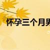怀孕三个月男宝图（怀孕三个月男胎儿图）