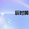 辰时属什么五行（辰时属什么）