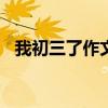 我初三了作文800字优秀作文（我初三了）