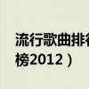 流行歌曲排行榜2020前十名（流行歌曲排行榜2012）