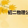 初二物理公式大全表（初二下册物理）