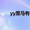 yy黑马有什么权限（yy黑马怎么弄）