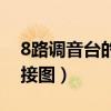 8路调音台的接法图解（8路调音台与功放连接图）