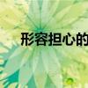 形容担心的词语2字（形容担心的词语）