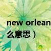 new orleans是什么意思（new elements什么意思）