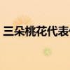 三朵桃花代表什么意思（桃花代表什么意思）