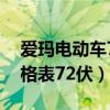 爱玛电动车72伏价格及图片（爱玛电动车价格表72伏）