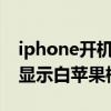 iphone开机的时候一直显示白苹果（开机只显示白苹果标志）