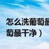 怎么洗葡萄最干净放苏打和面粉吗（怎么洗葡萄最干净）