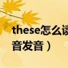 these怎么读音发音中文谐音（these怎么读音发音）
