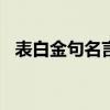表白金句名言短句100条图片（表白金句）