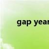 gap year什么意思（gap什么意思）