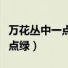 万花丛中一点绿是褒义还是贬义（万花丛中一点绿）