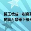 碧玉妆成一树高万条垂下绿丝绦的意思是什么（碧玉妆成一树高万条垂下绿丝绦的意思）