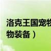 洛克王国宠物装备最好的三件套（洛克王国宠物装备）