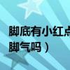 脚底有小红点是脚气吗图片（脚底有小红点是脚气吗）