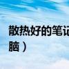 散热好的笔记本电脑模具（散热好的笔记本电脑）