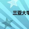 三亚大学排名前十名（三亚大学）
