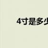 4寸是多少厘米长（4寸是多少厘米）