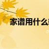 家谱用什么软件排版（家谱软件哪个好）