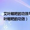 艾叶糍粑的功效与作用禁忌点了痣要多少天才可以碰水（艾叶糍粑的功效）