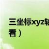 三坐标xyz轴怎么看三维（三坐标xyz轴怎么看）