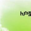 h户型二室户型图（h户型）