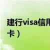 建行visa信用卡年费是多少钱（建行visa信用卡）