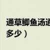 通草鲫鱼汤通草要煮多久（通草鲫鱼汤通草放多少）