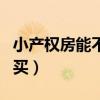 小产权房能不能买?怎么样?（小产权房能不能买）