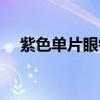 紫色单片眼镜在哪（紫色眼镜框好看吗）